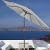 Sunny parasol 9' Outdoor Patio Umbrella, Outdoor Table Umbrella, Yard Umbrella, Market Umbrella with 8 Sturdy Ribs, Push Button Tilt and Crank