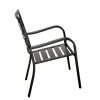 Wholesale Stackable Metal Outdoor Chairs Set – Elegant Patio/Garden Armchairs with Ergonomic Design & Anti-Slip Feet