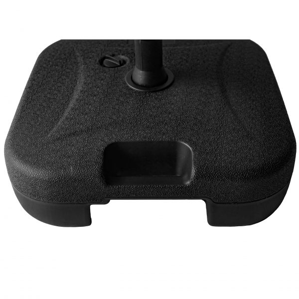 22L Portable Umbrella Weight Base – Heavy-Duty HDPE Stand for 38mm Pole (Water/Sand Fillable)