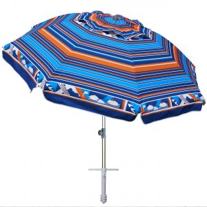 Sunnyparasol 7ft Heavy Duty High Wind Beach Umbrella Parasols with sand anchor & Tilt Sun Shelter, UV 50+ Protection Outdoor Sunshade Umbrellas Carry Bag for Patio Garden Pool Backyard