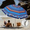 Sunnyparasol 7ft Heavy Duty High Wind Beach Umbrella Parasols with sand anchor & Tilt Sun Shelter, UV 50+ Protection Outdoor Sunshade Umbrellas Carry Bag for Patio Garden Pool Backyard