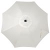 9ft Solar Umbrella 32 LED Lighted Patio Umbrella Table Market Umbrella with Tilt and Crank Outdoor Umbrella for Garden, Deck, Backyard, Pool and Beach
