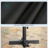 Umbrella Stand, Round Patio Umbrella Stand, Sand Fill Bag 66 lbs, for 5 10ft Umbrellas, Heavy Duty, for Different Diameters of Pole, Outdoor Beach Lawn, Black