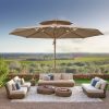 16.5' Giant Round Sun Umbrella | Cantilever Shade