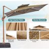 13'x13' Large Square Parasol | Cantilever Design
