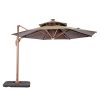 16.5' Giant Round Sun Umbrella | Cantilever Shade Solution