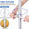 Wholesale Foldable Beach Umbrella Customizable Sun Shade Umbrellas 6FT Foldable Travel Beach Umbrella with Sand Anchor