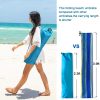 Wholesale Foldable Beach Umbrella Customizable Sun Shade Umbrellas 6FT Foldable Travel Beach Umbrella with Sand Anchor