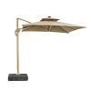 11.5'x13' Large Offset Umbrella | For Restaurant & Cafe Seating