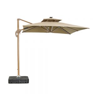 11.5'x13' Large Offset Umbrella | For Restaurant & Cafe Seating