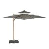 16.5'x18' Oversized Cantilever Umbrella | Commercial Use with Lights