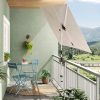 4.3'x6' Commercial Cantilever Umbrella | 360° Rotation | for Small Spaces