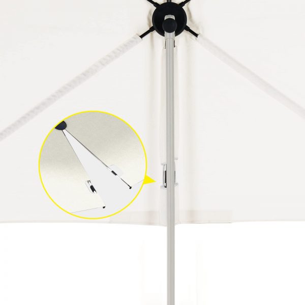 4.3'x6' Commercial Cantilever Umbrella | 360° Rotation | for Small Spaces