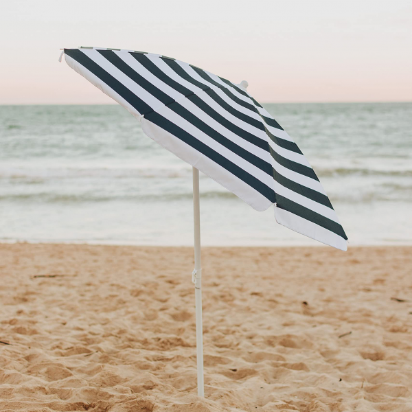 Lightweight 5.5FT Beach Umbrellas Wholesale – Compact Tilt Pole, Carry Bag, UPF50+ Sunshade for Camping/Travel/Retail Stores