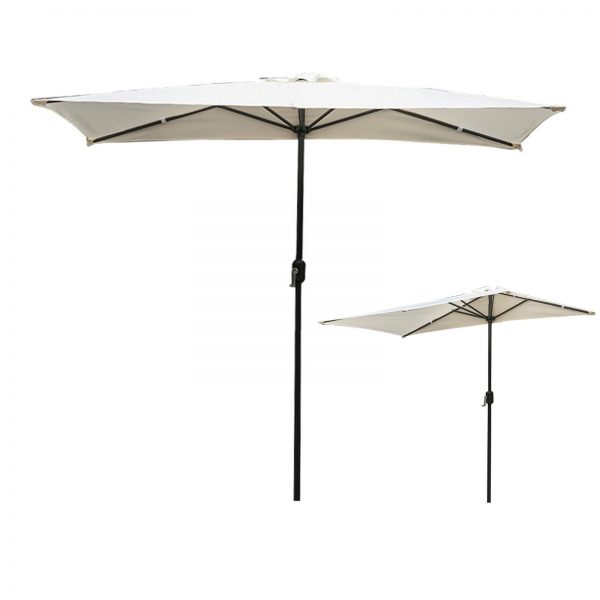 6 ft Brick Red Commercial Patio Umbrella | with Crank & Tilt | for Restaurant & Cafe