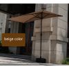 6 ft Brick Red Commercial Patio Umbrella | with Crank & Tilt | for Restaurant & Cafe