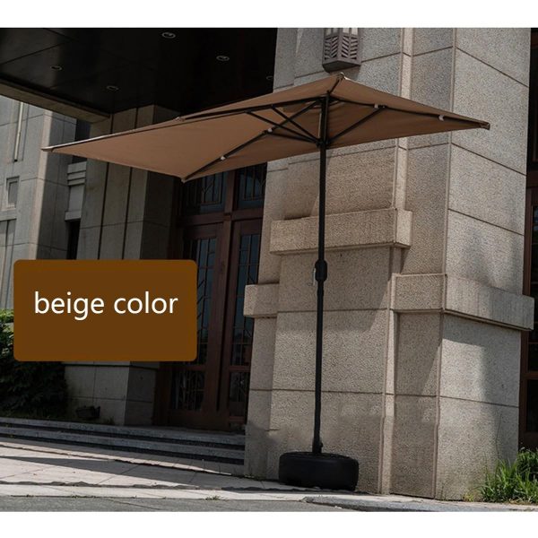 6 ft Brick Red Commercial Patio Umbrella | with Crank & Tilt | for Restaurant & Cafe