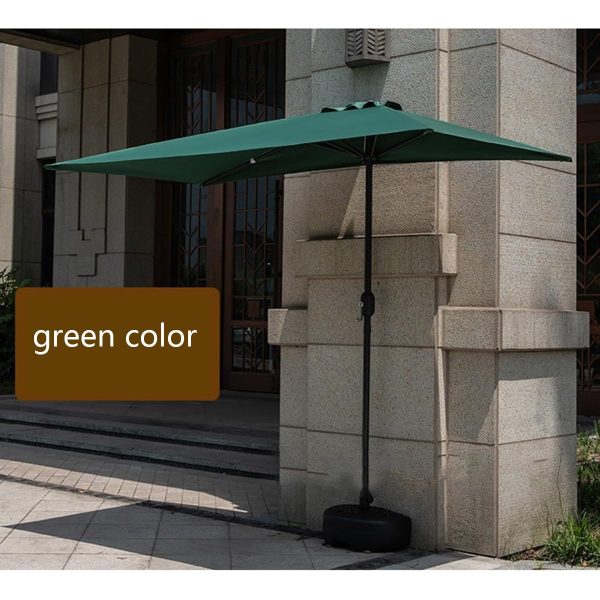 6 ft Brick Red Commercial Patio Umbrella | with Crank & Tilt | for Restaurant & Cafe