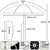 Bulk Supply 7ft Heavy Duty Windproof Beach Umbrella – Reinforced Sand Anchor, Ventilated Tilt Canopy, UV50+ for Hotel/Pool/Garden Wholesale