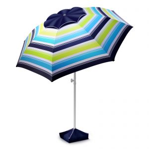 Wholesale 8FT Commercial Beach Umbrella – Wind Resistance Level 7, UPF50+ UV Protection, Sand Anchor & Tilt Design for Resort/Patio/Outdoor Rental Business