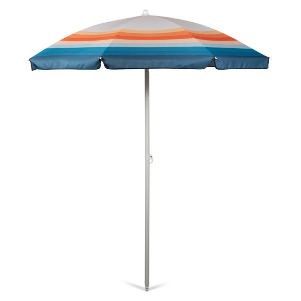 Lightweight 5.5FT Beach Umbrellas Wholesale – Compact Tilt Pole, Carry Bag, UPF50+ Sunshade for Camping/Travel/Retail Stores