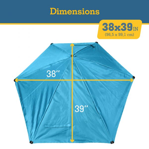 Wholesale SPF50+ Adjustable Sport-Brella with Universal Clamp – Compact Portable Sun Shade for Chairs/Strollers/Golf Carts