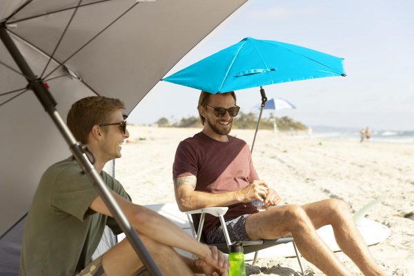 Wholesale SPF50+ Adjustable Sport-Brella with Universal Clamp – Compact Portable Sun Shade for Chairs/Strollers/Golf Carts