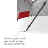 Wholesale 8FT UPF50+ Premium Umbrella Shelter – Dual Sun/Rain Protection with Side Panels & Auger Anchor for Beach/Events