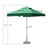6.5' Square Commercial Market Umbrella | 280G Yasili Fabric | for Cafe & Bistro