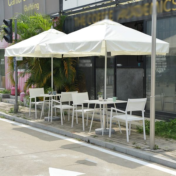 6.5' Square Commercial Market Umbrella | 280G Yasili Fabric | for Cafe & Bistro