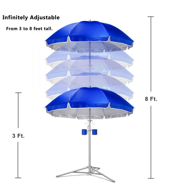 Customizable Sun Shade Umbrellas Bulk Purchase – Adjustable Height, Instant Setup, UPF50+ for Event Rental/Beach Club/Festival Suppliers