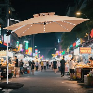 10'x10' Commercial Solar Cantilever Umbrella | Entry-Level