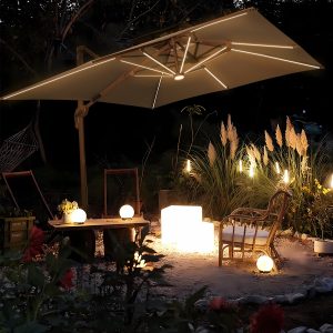 18'x18' Premium Square Sun Umbrella | Luxury Commercial Parasol