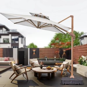 10'x13' Rectangular Cantilever Shade Sail | Business Use