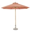 2.5m Round Single - Top Patio Umbrella, 8 Ribs, 48mm Wood - Imitation Iron Pole, 200g Polyester Fabric | Outdoor Shade Solution