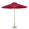 2.5m Round Single - Top Patio Umbrella, 8 Ribs, 48mm Wood - Imitation Iron Pole, 200g Polyester Fabric | Outdoor Shade Solution