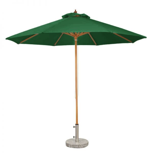 2.5m Round Single - Top Patio Umbrella, 8 Ribs, 48mm Wood - Imitation Iron Pole, 200g Polyester Fabric | Outdoor Shade Solution