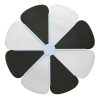 Customize Design Beach Sun Umbrella Petal Shaped Parasol Rattan Garden Umbrella Outdoor Furniture Parasols Villa