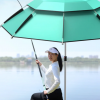 New Big UV protection Double Layer Outdoor Windproof Fishing Umbrella Patio Beach Umbrella Foldable Crank Lift for Courtyard