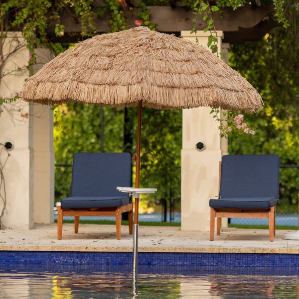 7.5FT Commercial Thatched Tiki Umbrella – Authentic Tropical Shading for Hospitality Venues