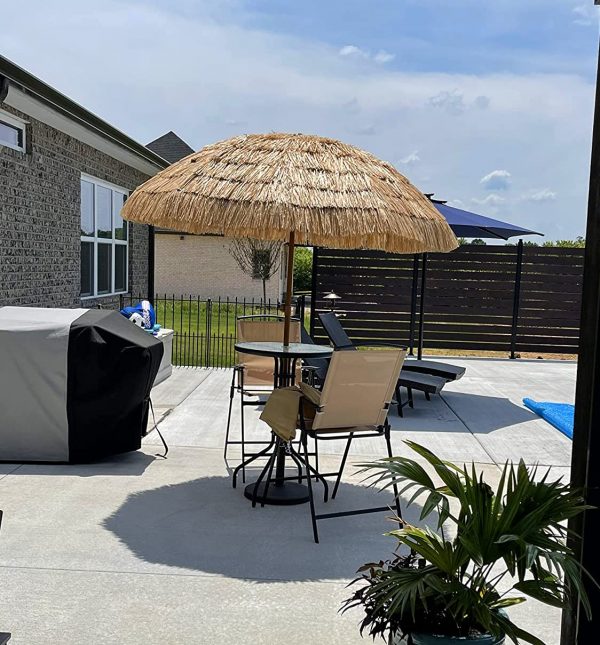 7.5FT Commercial Thatched Tiki Umbrella – Authentic Tropical Shading for Hospitality Venues
