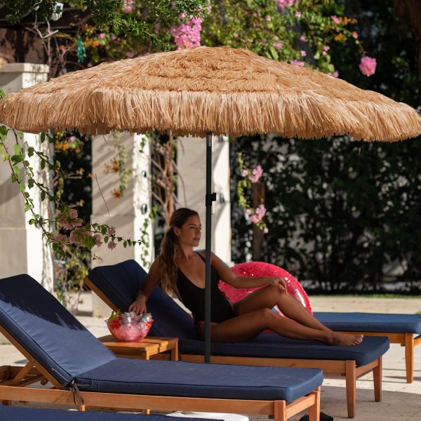 7.5FT Commercial Thatched Tiki Umbrella – Authentic Tropical Shading for Hospitality Venues